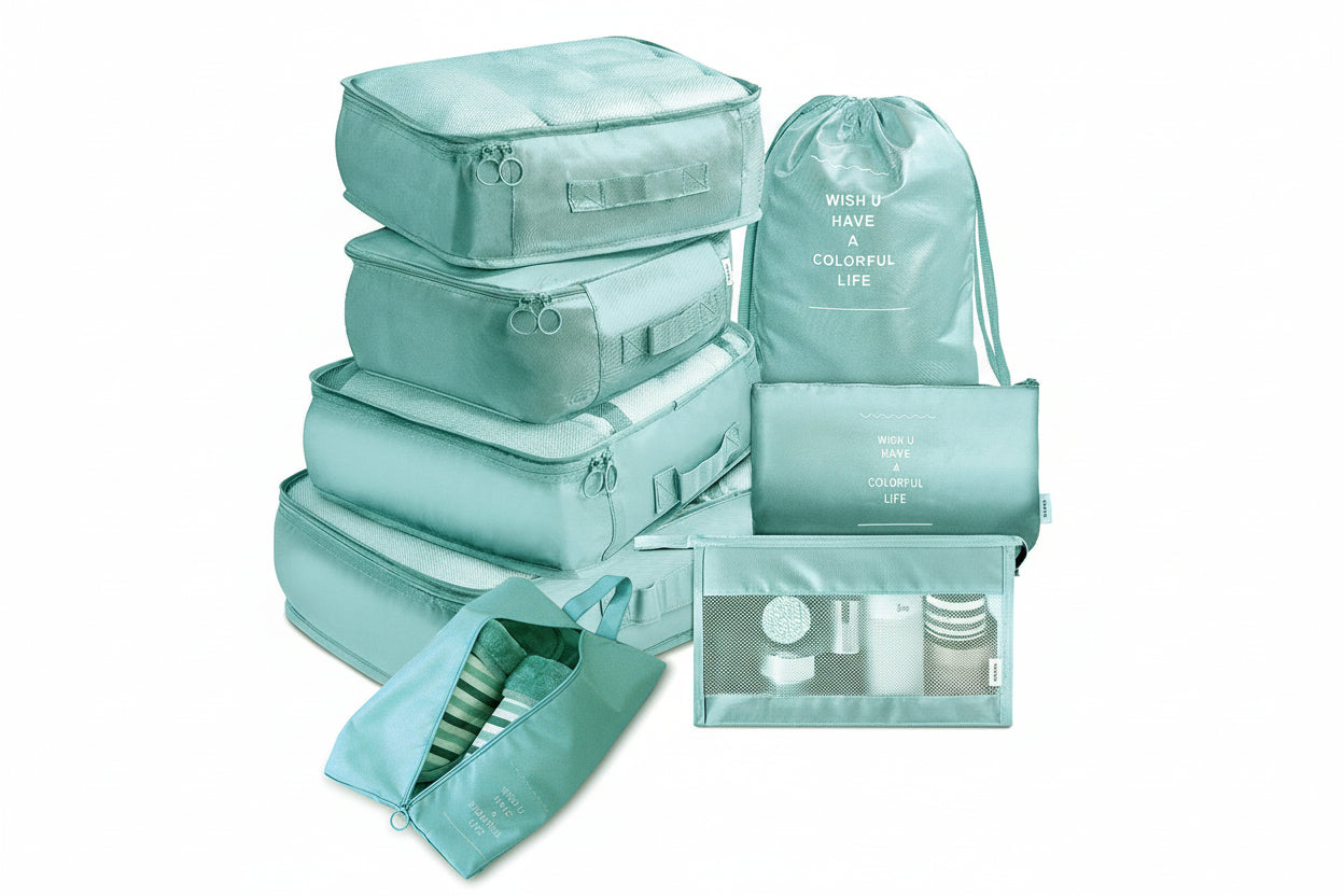 TravelEase 8-Item Organizer Set