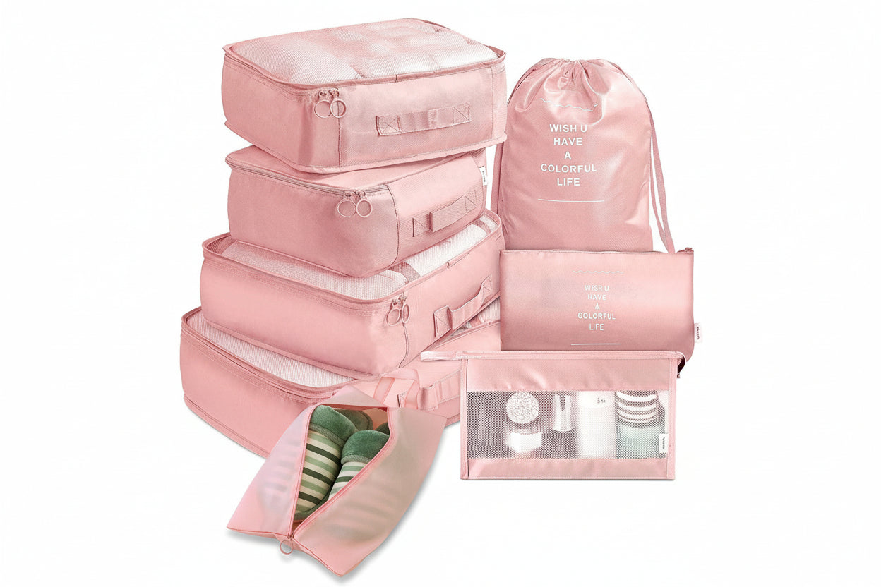 TravelEase 8-Item Organizer Set