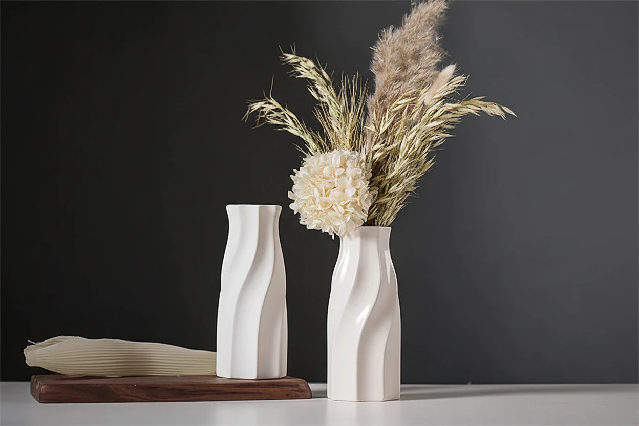 Minimalist White Decor Vase