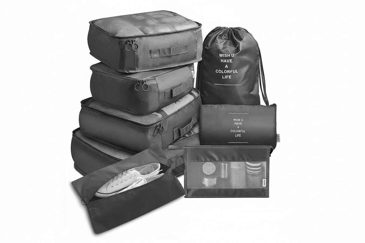 TravelEase 8-Item Organizer Set