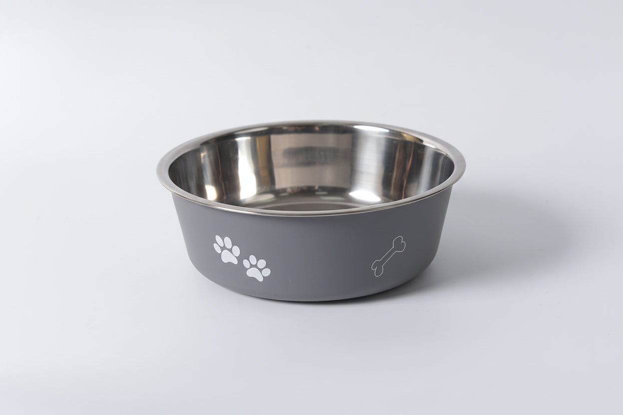 Dual-Layer Stainless Pet Bowl