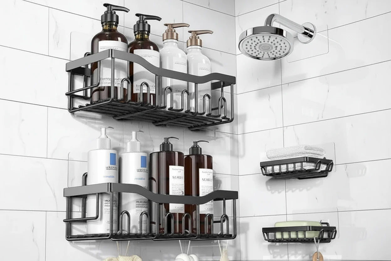 Contemporary 5-Layer Bathroom Rack