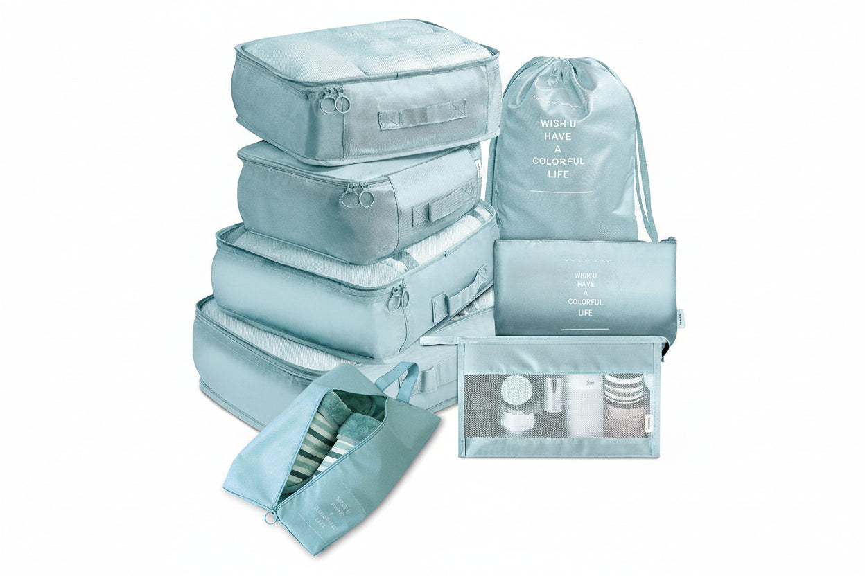 TravelEase 8-Item Organizer Set