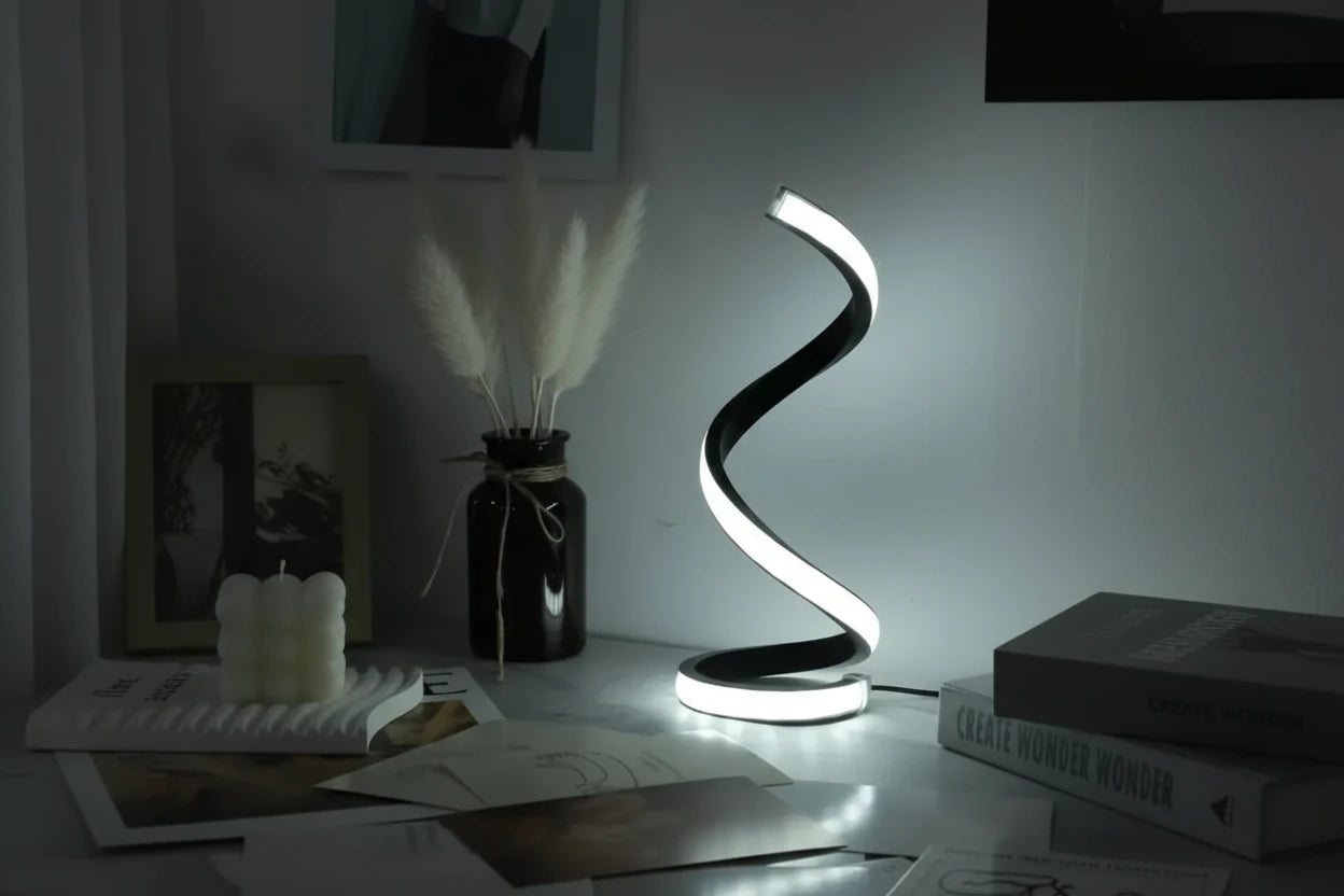 Contemporary  Spiral Table Lamp