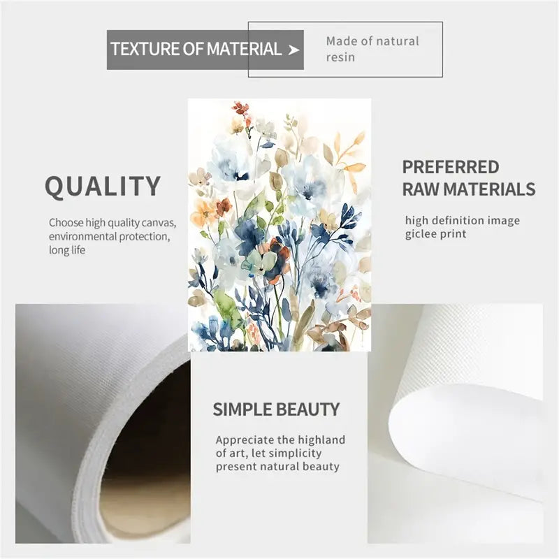 Elegant Floral Canvas Print Collection