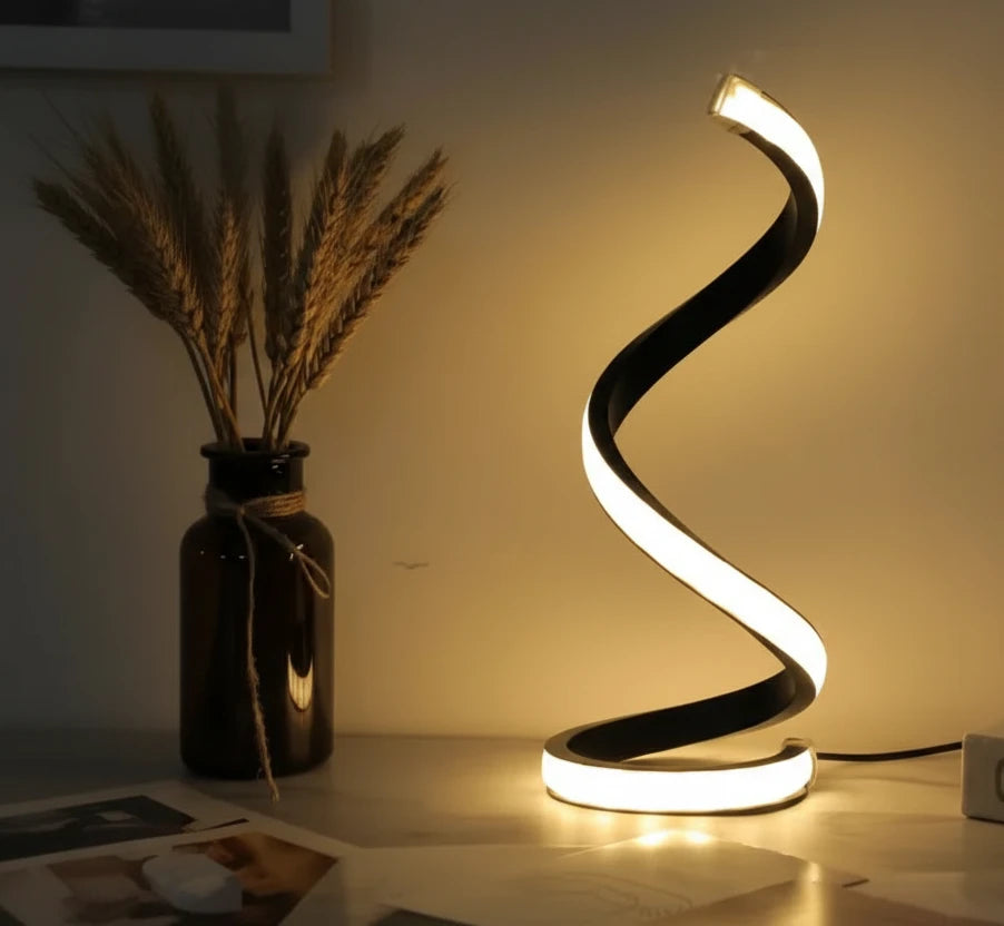 Contemporary  Spiral Table Lamp