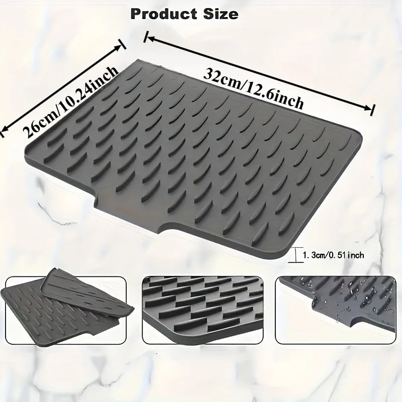 Non-Slip Silicone Drying Mat for Kitchen