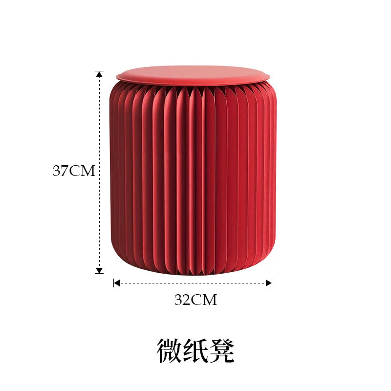 Light Luxury Folding Paper Stool for Home
