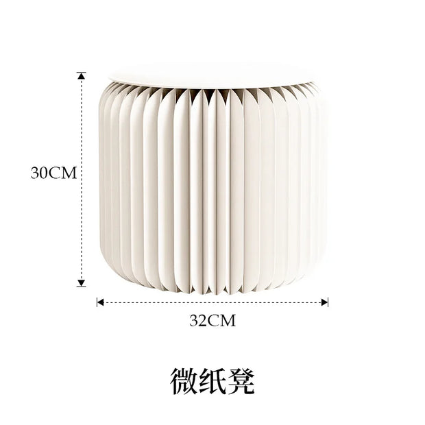 Light Luxury Folding Paper Stool for Home
