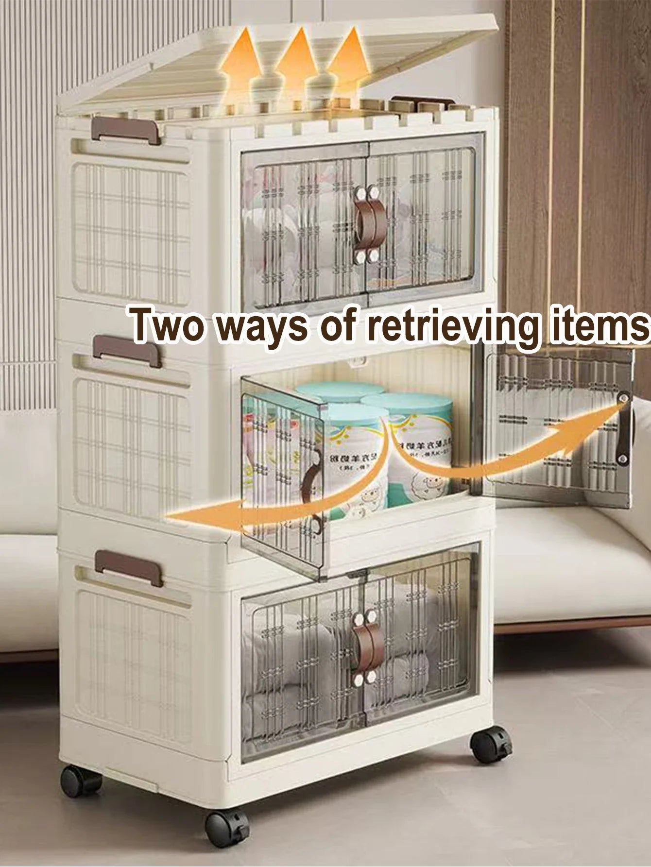 Large Capacity Multifunction Folding Storage Cabinet