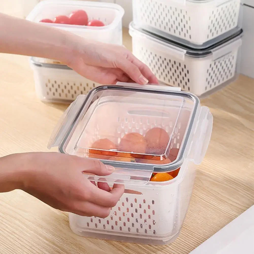 Food Grade Storage Box Fridge Organizer Fresh Vegetable