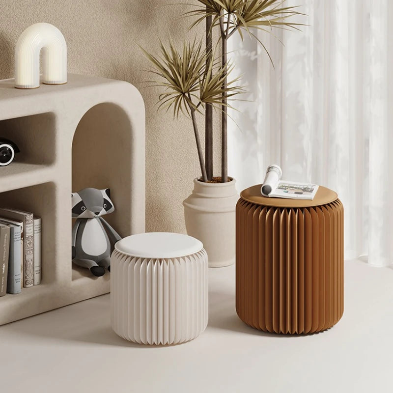 Light Luxury Folding Paper Stool for Home