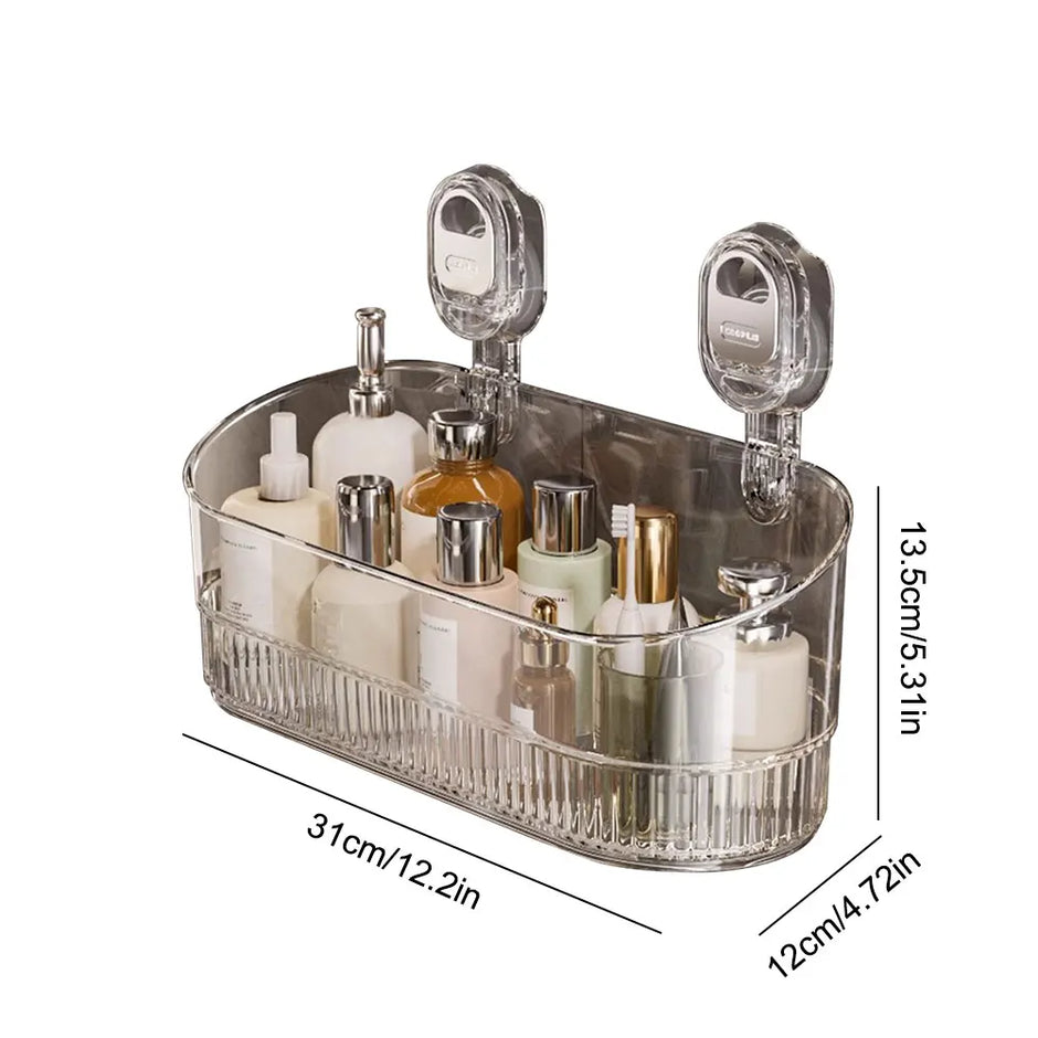 No-Drill Bathroom Suction Storage Box