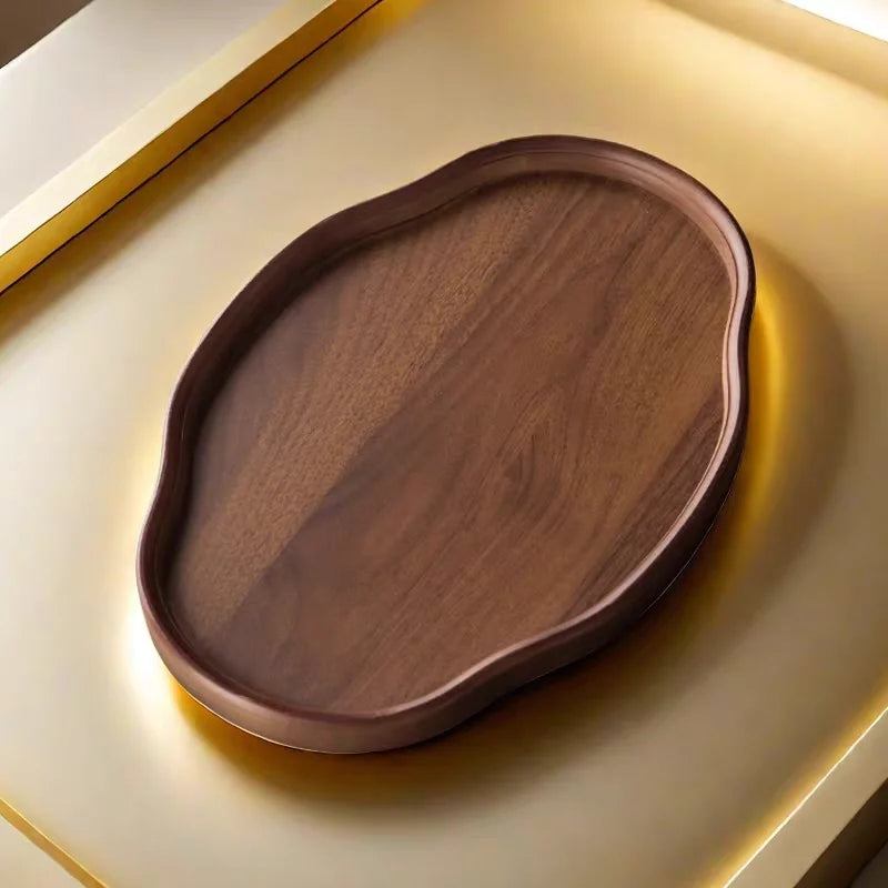 Wooden Decorative Serving Tray for Coffee