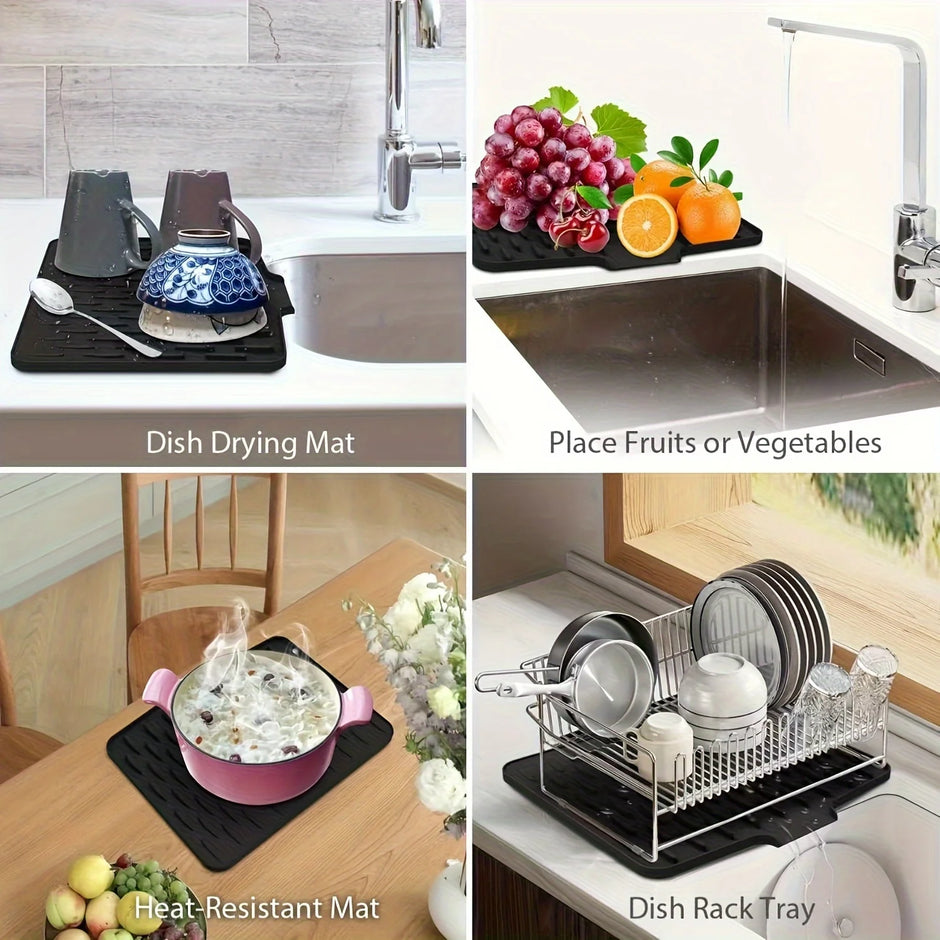 Non-Slip Silicone Drying Mat for Kitchen