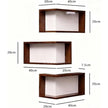 Smart Corner Shelves That Light Up Your Space, Set Of 3
