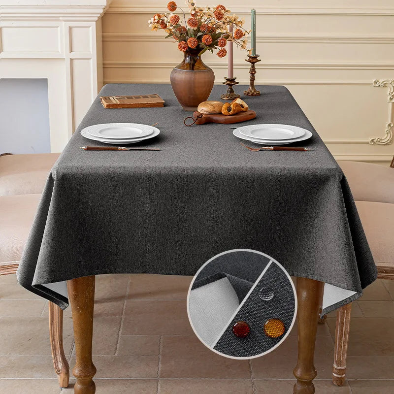 Cotton & Linen Waterproof Dustproof Tablecloth