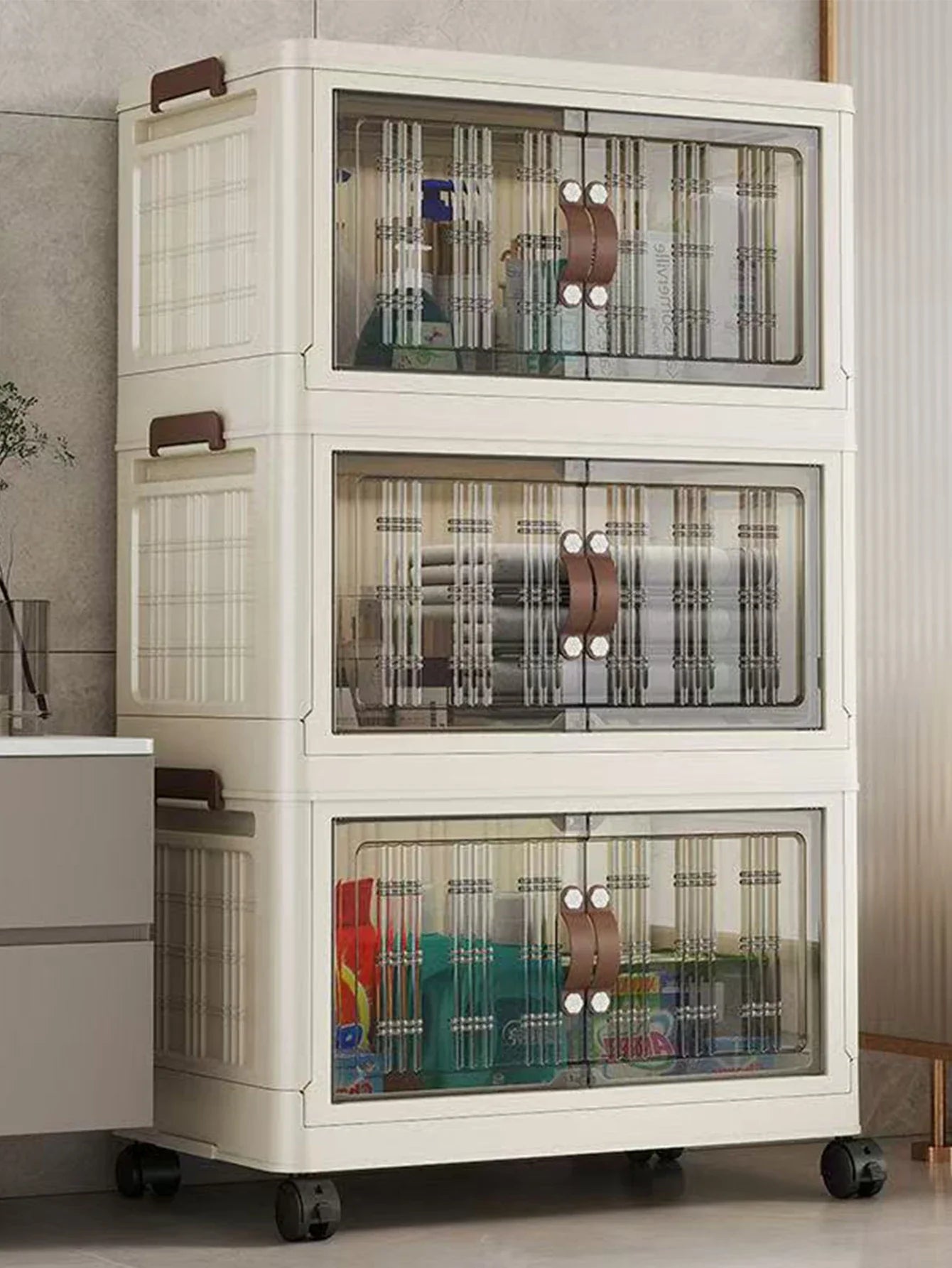 Large Capacity Multifunction Folding Storage Cabinet