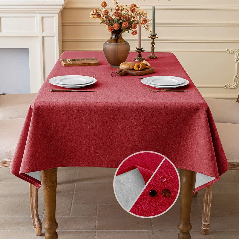 Cotton & Linen Waterproof Dustproof Tablecloth