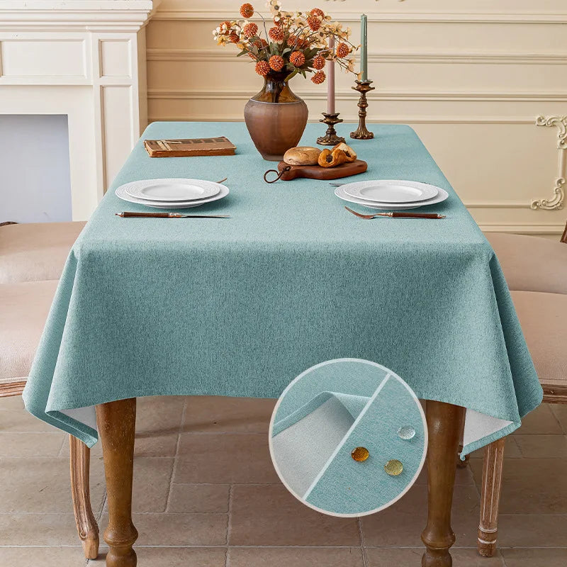 Cotton & Linen Waterproof Dustproof Tablecloth