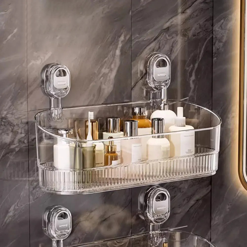 No-Drill Bathroom Suction Storage Box