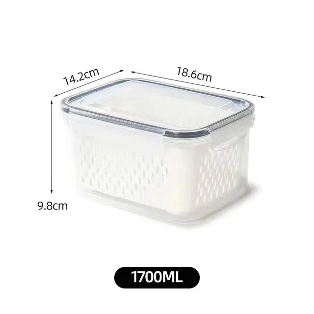 Food Grade Storage Box Fridge Organizer Fresh Vegetable