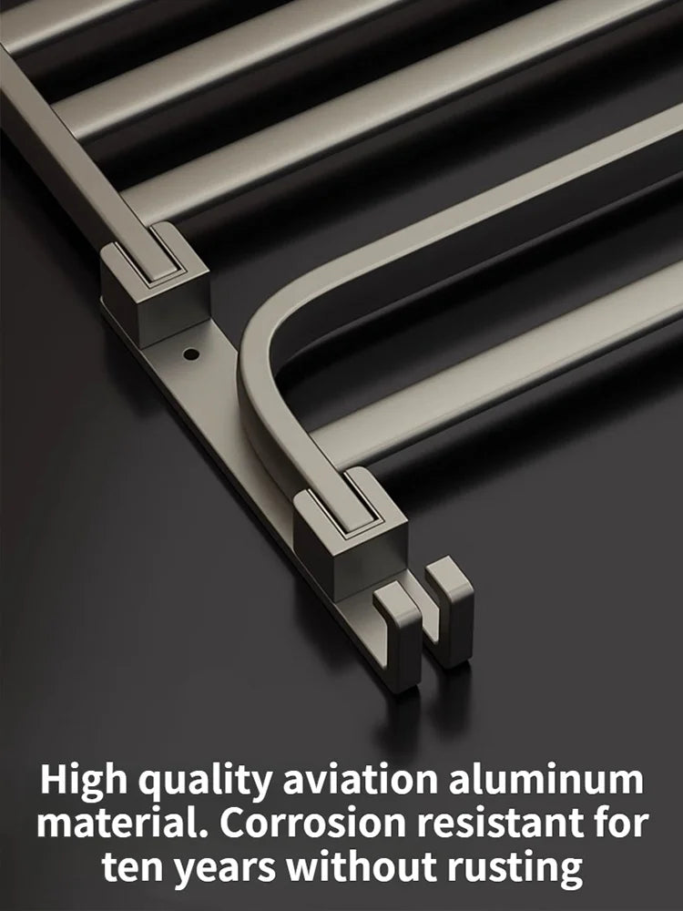 Wall mounted towel organizer