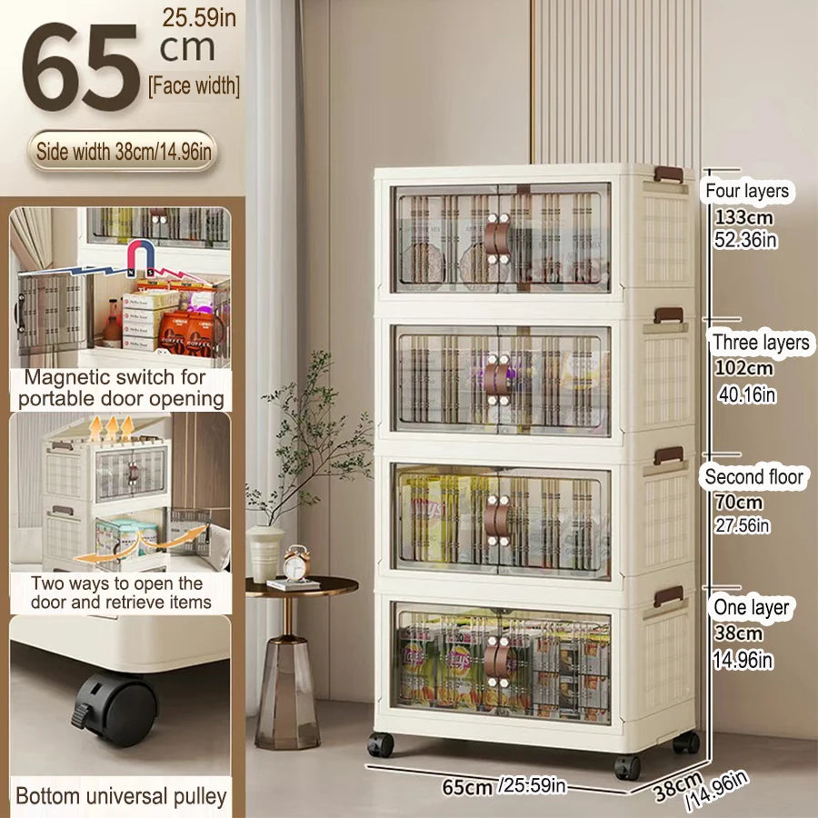 Large Capacity Multifunction Folding Storage Cabinet