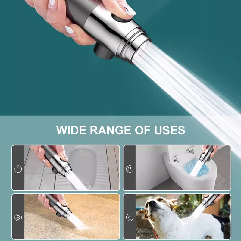 3-Mode High Pressure Shower Head