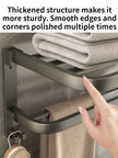Wall mounted towel organizer