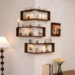 Smart Corner Shelves That Light Up Your Space, Set Of 3