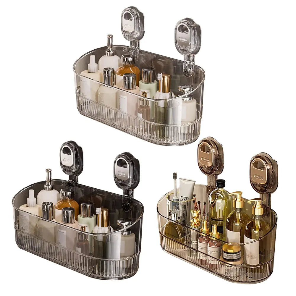 No-Drill Bathroom Suction Storage Box