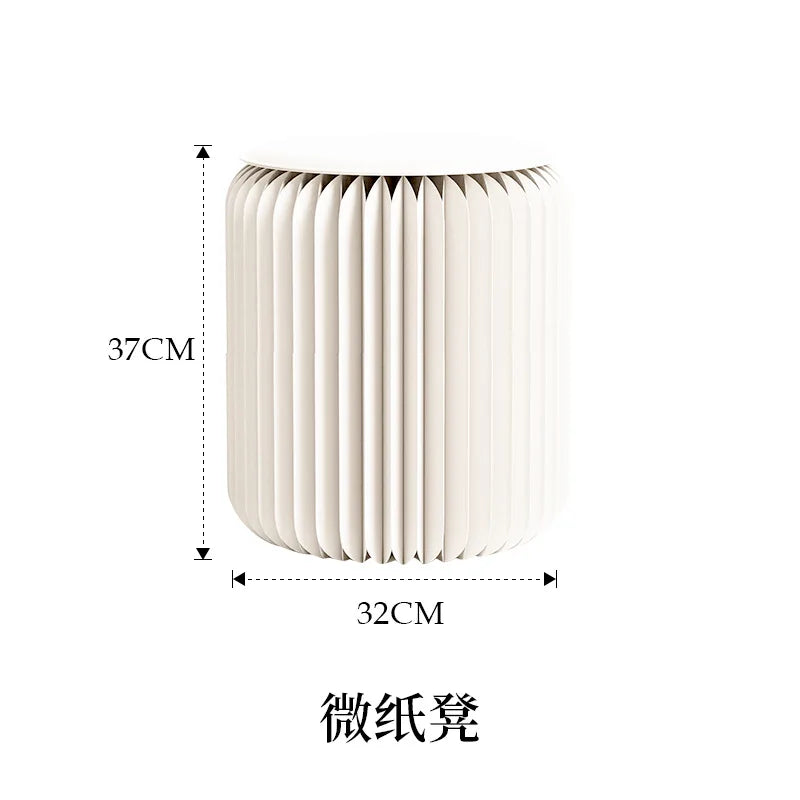Light Luxury Folding Paper Stool for Home
