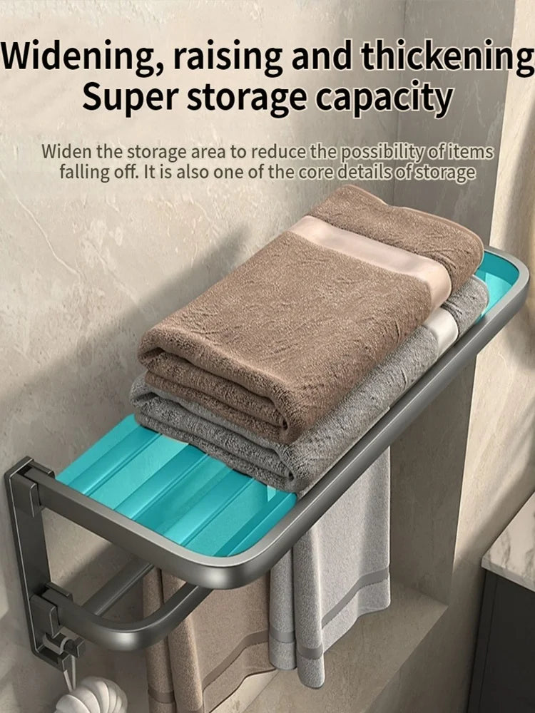 Wall mounted towel organizer