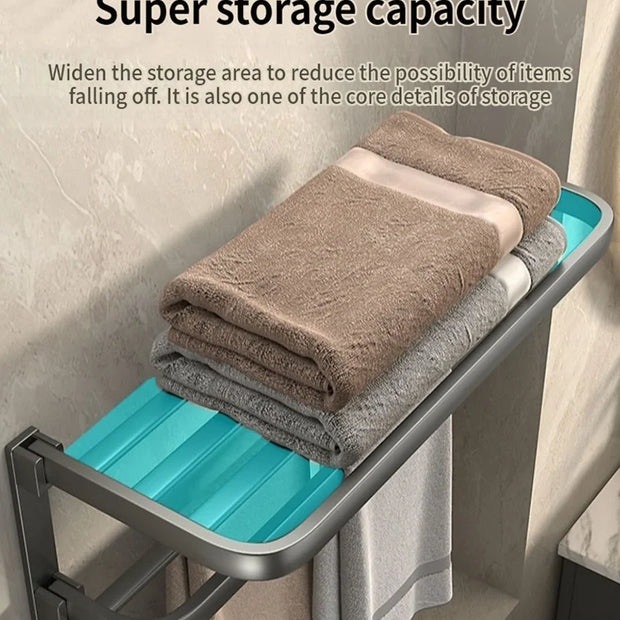 Wall mounted towel organizer