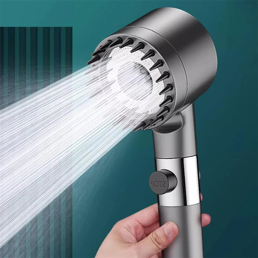 3-Mode High Pressure Shower Head
