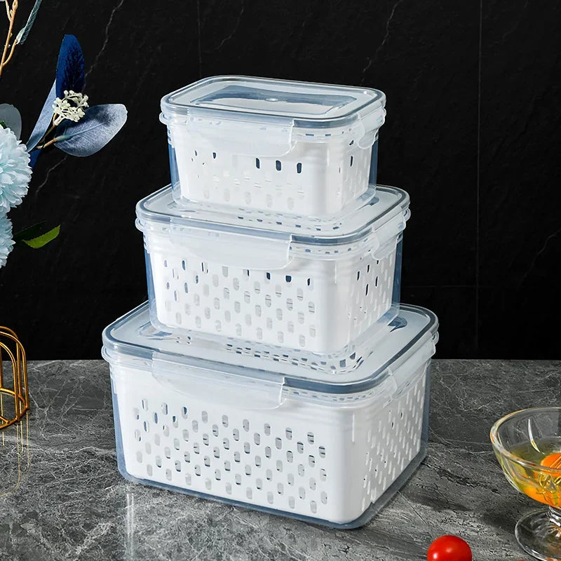 Food Grade Storage Box Fridge Organizer Fresh Vegetable