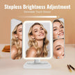 Trifold LED Makeup Mirror