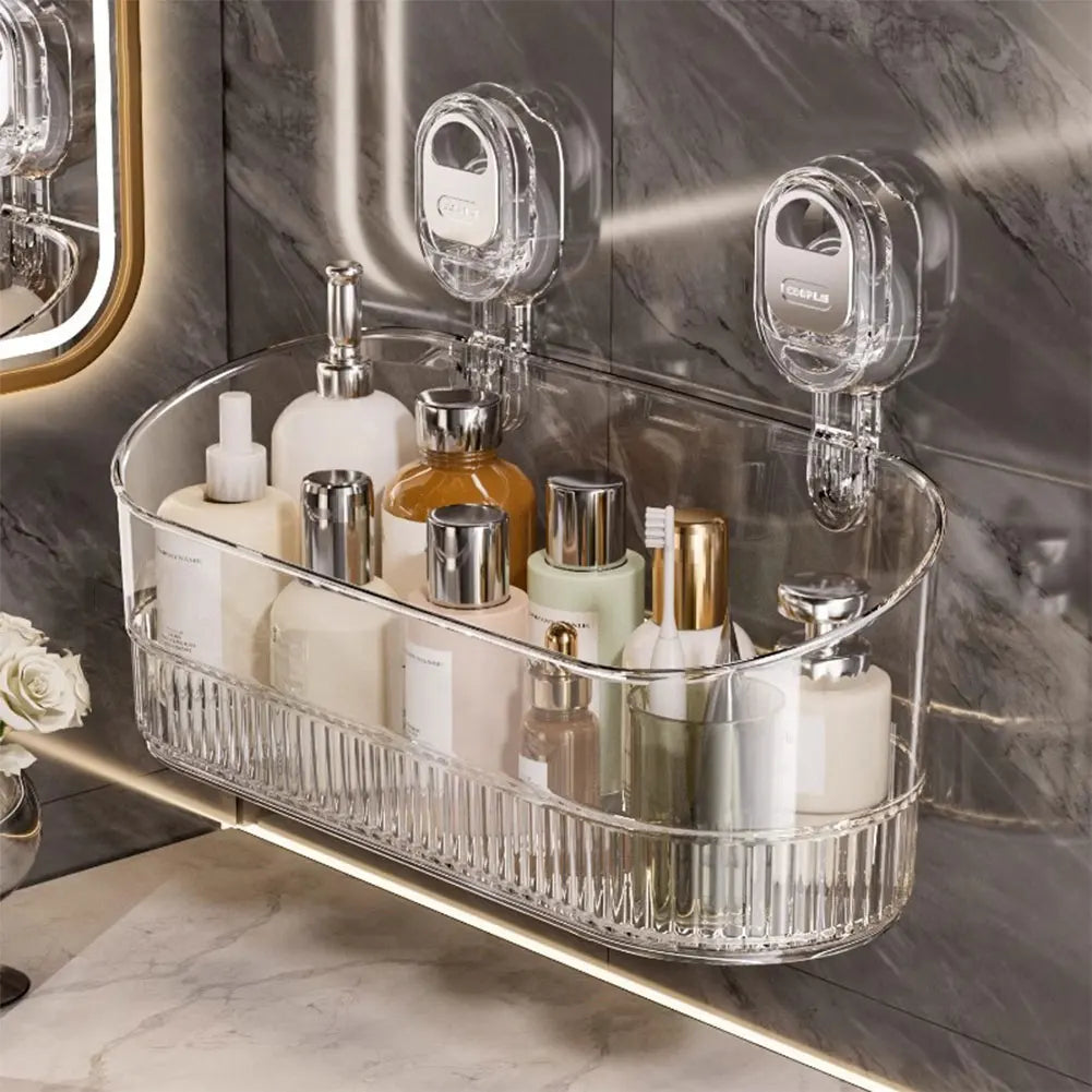 No-Drill Bathroom Suction Storage Box