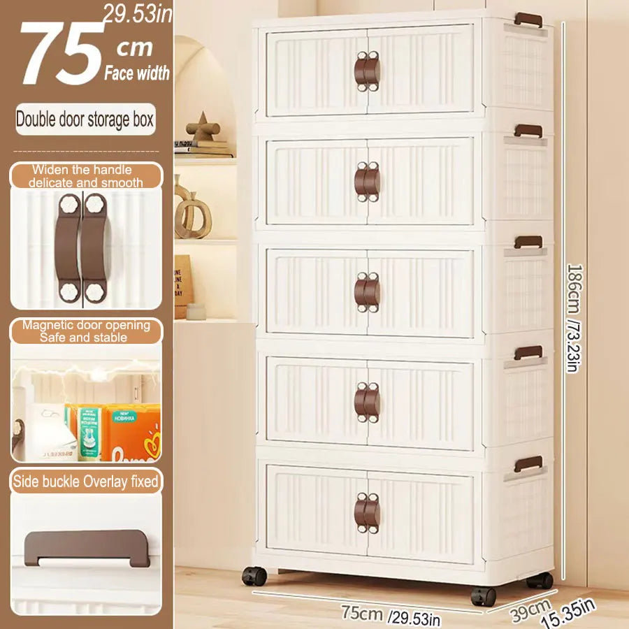 Large Capacity Multifunction Folding Storage Cabinet