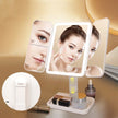 Trifold LED Makeup Mirror