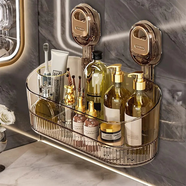 No-Drill Bathroom Suction Storage Box