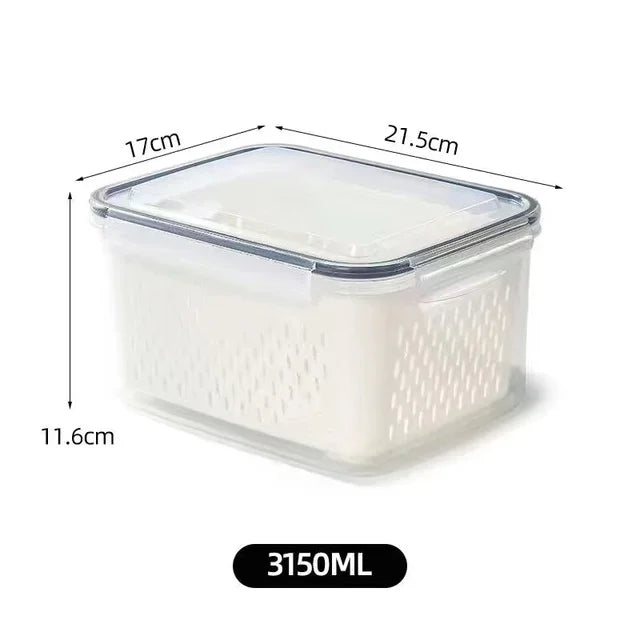 Food Grade Storage Box Fridge Organizer Fresh Vegetable