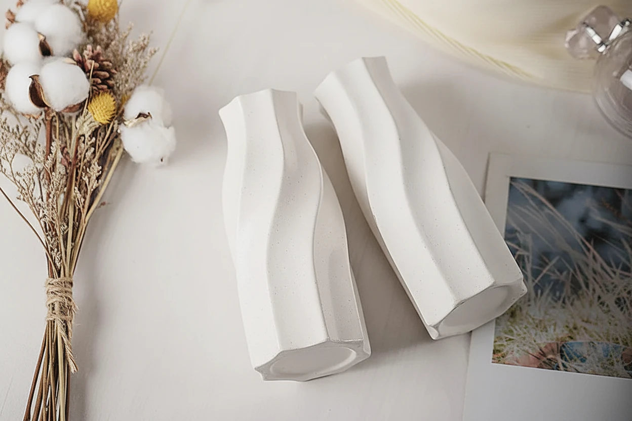 Minimalist White Decor Vase