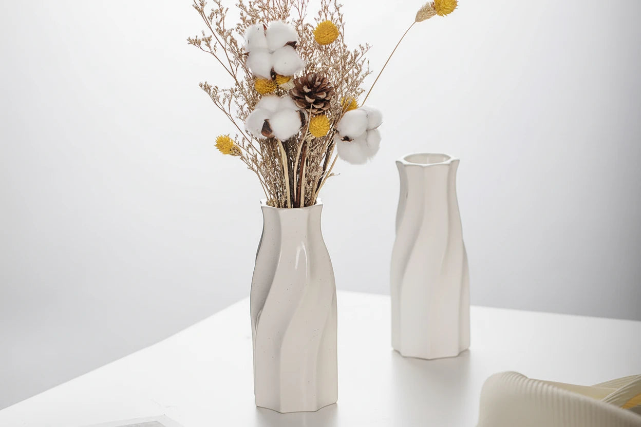 Minimalist White Decor Vase