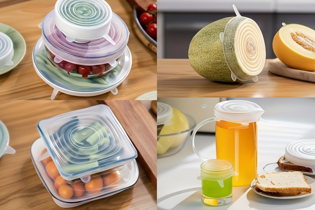 Reusable Silicone Lid Set