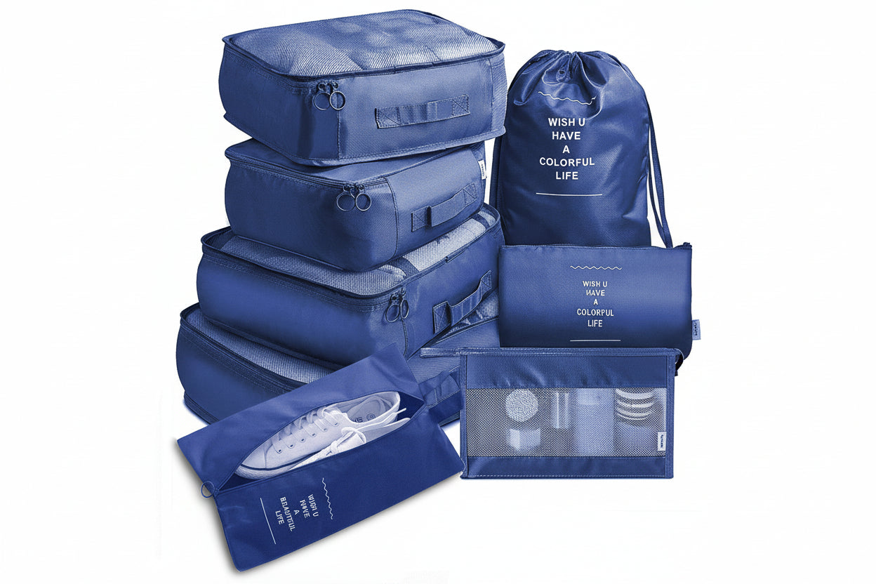 TravelEase 8-Item Organizer Set