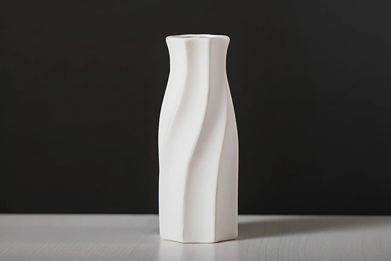 Minimalist White Decor Vase