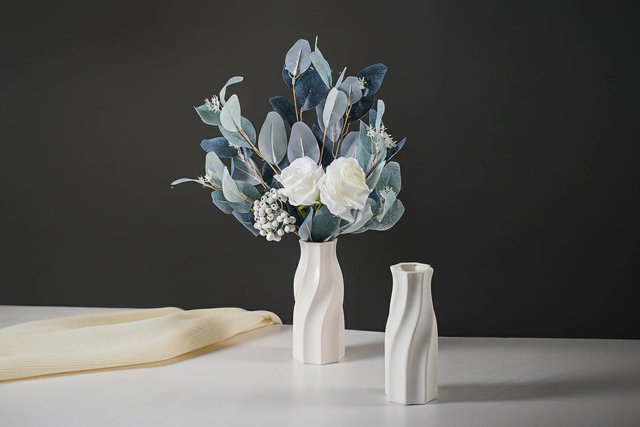 Minimalist White Decor Vase