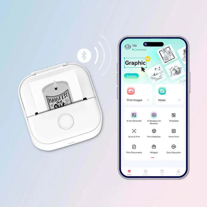 Zenvihome® Wireless Thermal Printer